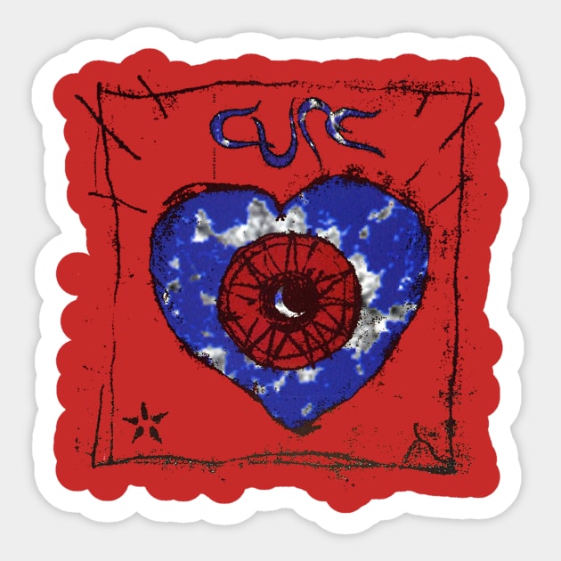 The Cure Friday I'm In Love Sticker by todd_stahl_art